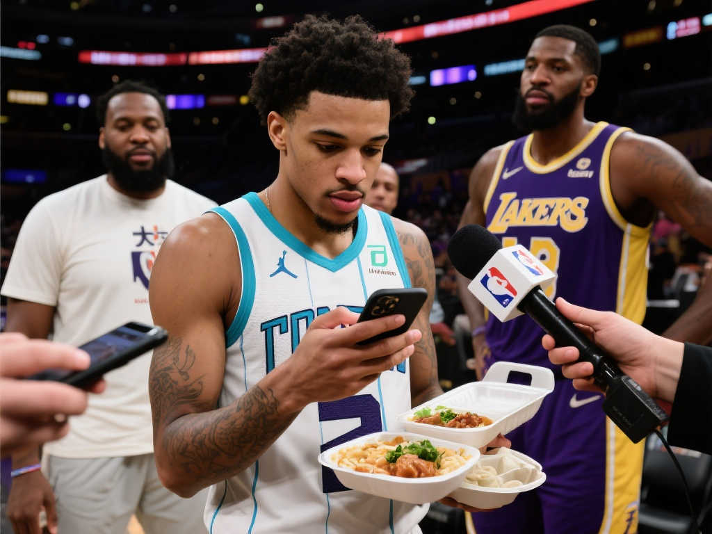 怕客场食物有毒?哈特赛后采访时点外卖 大头无奈摇头 怕客场食物有毒?哈特赛后采访时点外卖 大头无奈摇头